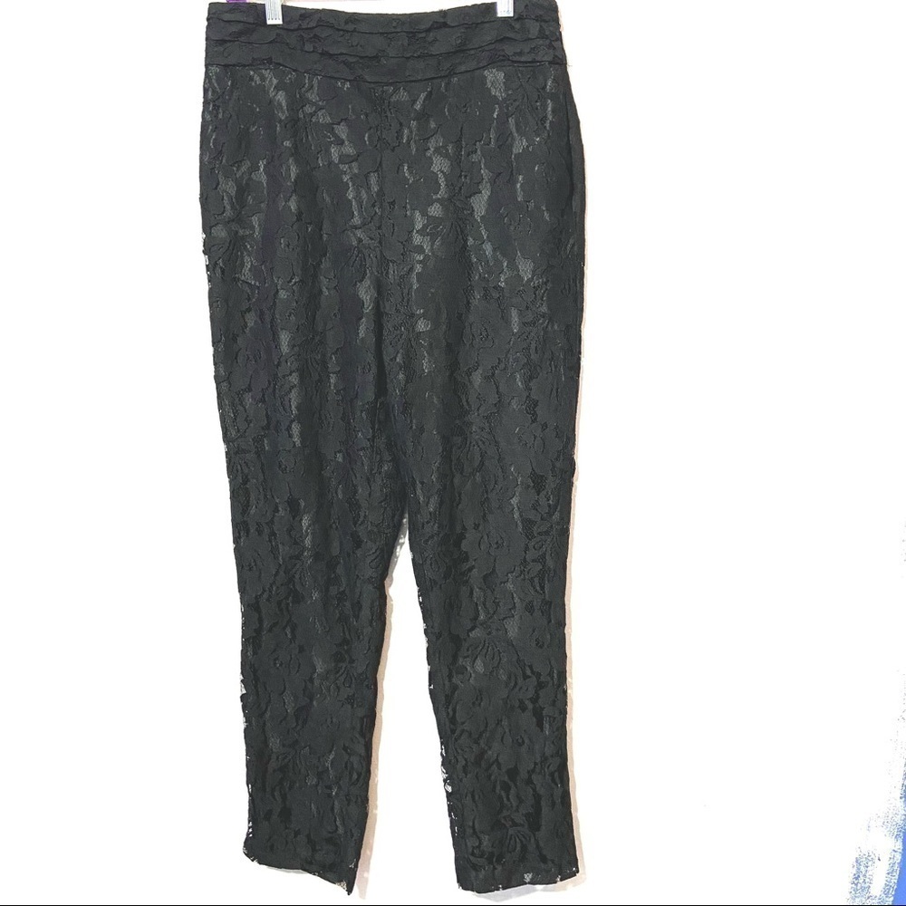 Kimchi Blue Urban Outfitters UO BLACK LACE PANTS Holiday Fancy 1o